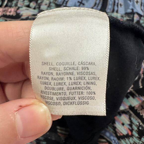 Anthropologie Holding Horses Dress Womens Medium Blue Boho Prairie Winter Moon - Picture 10 of 13